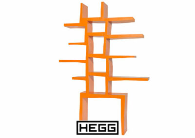 Kast of roomdivider nr. 4, oranje polyester