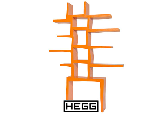 Kast of roomdivider nr. 4, oranje polyester
